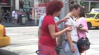 Body Painting A Plus Size Model In Times Square