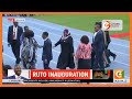 President of Tanzania Samia Suluhu arrives at Kasarani Stadium for the Inauguration ceremony