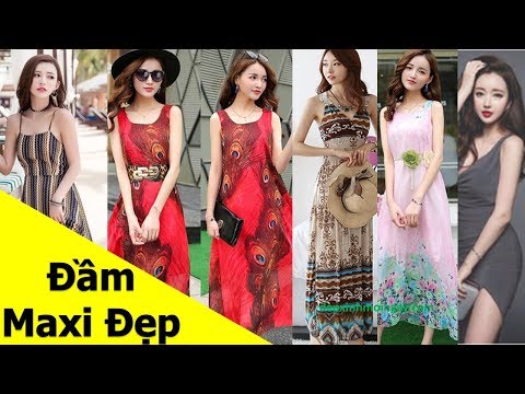 50 Mẫu ĐẦM MAXI đi biển đẹp, đi dự tiệc đẹp đang HOT mùa hè 2019 S2
