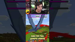Two Mythical Creatures Fighting In Minecraft