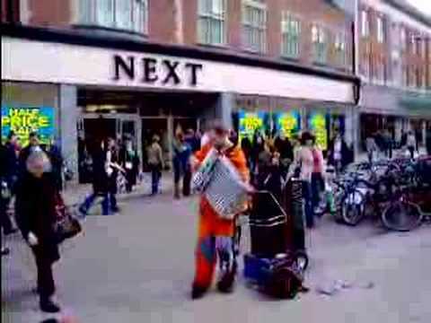 Ed Cox Busking (Clowncore/Live Accordian)