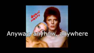 Watch David Bowie Anyway Anyhow Anywhere video