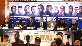 Dillian Whyte vs Oscar Rivas FULL FINAL PRESS CONFERENCE | Matchroom Boxing