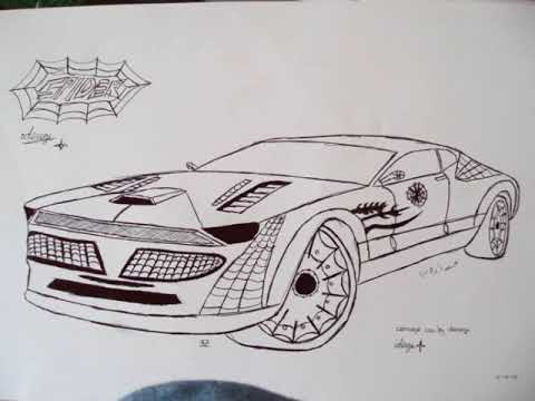 Plan drawing Chip Foose car drawings car drawings Car drawings 1