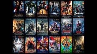 Marvel cinematic universe Trailer Logos ( 2008-2018 )