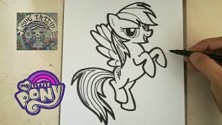 Como Dibujar A Rainbow Dash - My Little Pony How To Draw Rainbow Dash - My Little Pony