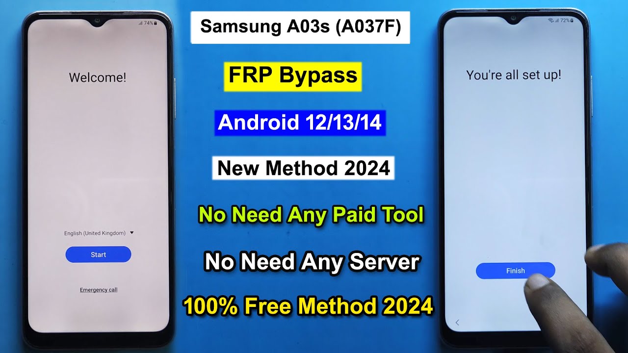 Samsung A03s FRP Bypass Android 12/13 | Gmail/Google Samsung A03s FRP Bypass Android 12/13 | Gmail/Google