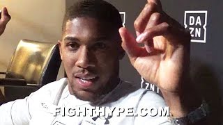 ANTHONY JOSHUA TELLS ALL ON DEONTAY WILDER NEGOTIATIONS; GIVES HIS TAKE & HOPES TO UNIFY IN APRIL