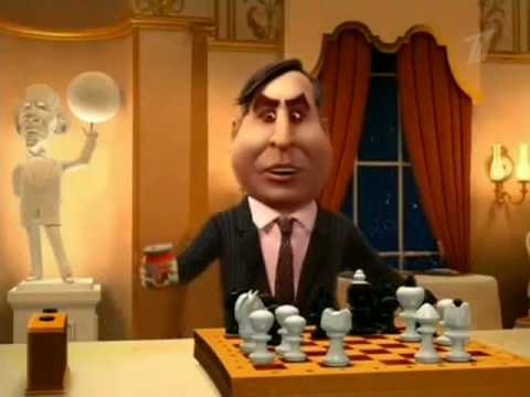 Михаил Саакашвили и Барак Обама играют в шахматы