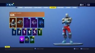 Fortnite Week 7 Completion Hunting Party A.i.m Skin W E.l.i.m Backbling