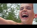 Throwing kids into the pool *June 21, 2016*