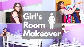KID'S ROOM MAKEOVER // EMPTY DAUGHTER'S ROOM // CLEANING MOM