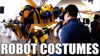 Big transformers adult robot costumes Bumblebee & Megatron ANY-ROBOTS.COM