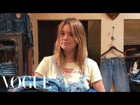 How to Shop for Vintage Denim Like Model Camille Rowe