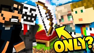 ONLY USE BOWS! 4v4! in Minecraft Bed Wars!