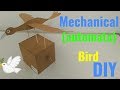 Automata bird from cardboard: DIY your first automata