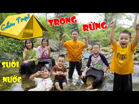 Trải Nghiệm Đi Chơi Suối Và Cắm Trại Trong Rừng ♥ Minh Khoa TV