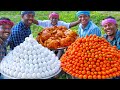 CARROT with EGG | Unique Carrot and Egg Recipe Cooking in Village | Chicken Inside Scrambled Omelet