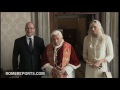 Prince Albert of Monaco and princess visit Benedict XVI