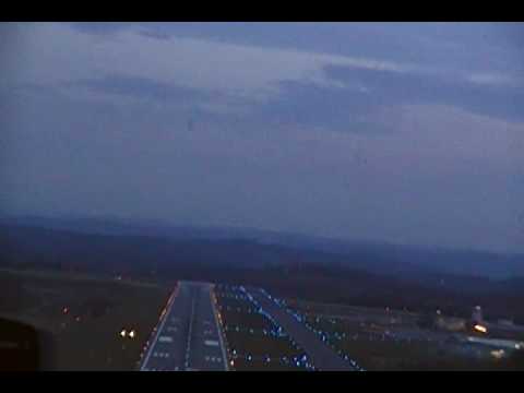 airport runway signs. Binghamton Airport runway