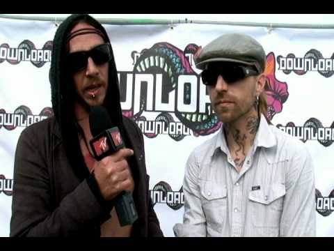 Dregen and Nicke Borg talk to MTV Brasil at the Download Festival Donington