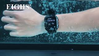 Reloj Inteligente Eigiis 5Atm Impermeable Reloj Deportivo Militar 1,71 Pulgadas Smarch