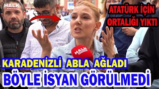 Kardeni̇zli̇ Kiz Atatürk Sarhoş Kafayla Kurdu, Si̇z Ayik Kafayla Yönetmeyorsunuz. Sokak Röpörtajı