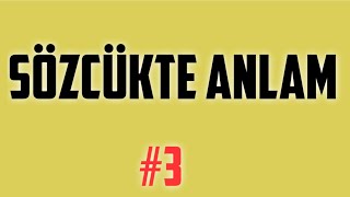 Sözcükte Anlam