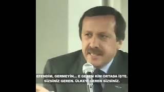 Recep Erdoğanın Eski Konuşması Hakkında Ne Düşünüyorsunuz