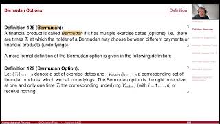 Lecture 2024-1 (41): Numerical Methods: Bermudan Options / American Monte-Carlo