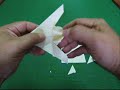 2 - Origami How To Fold F-117 Nighthawk Fighter Plane Part 2