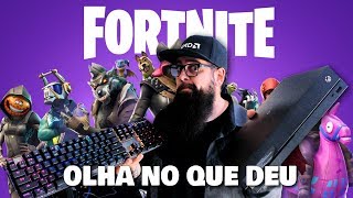 Testei Fortnite no Teclado e Mouse no Xbox One, OLHA NO QUE DEU!