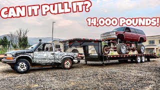 CAN THIS TINY TRUCK PULL THIS MUCH WEIGHT?
