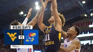 West Virginia vs. No. 14 Kansas Basketball Highlights (2018-19) | Stadium