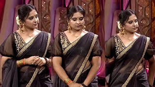 Chandana Anantha Krishnans Saree Navel Anchor Kannada