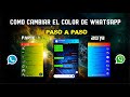 Cómo cambiar de color el Whatsapp Plus y GB whatsapp 2019 Parte 1 - How to change color Whatsapp