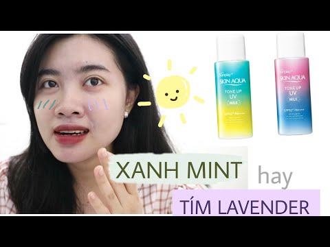 REVIEW 2 MÀU Sunplay Skinaqua Tone Up UV Milk | By Thư