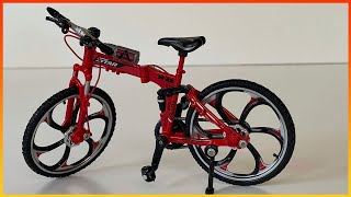 Unboxing Of Diecast Bicycle Model City Foldable Cycling Road Bike Scale Model