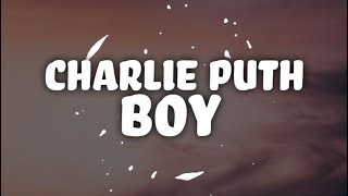 Charlie Puth Boy Charlie Puth Boy