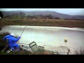 Using a whip to catch carp? Not recommended - luckily it wasn't a large fish ... Dromonby Farm Stokesley AC carp match fishing w