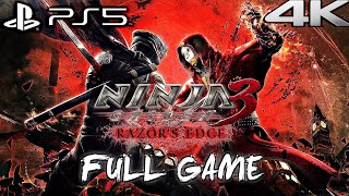 NINJA GAIDEN 3 RAZOR'S EDGE PS5 Gameplay Walkthrough FULL GAME (4K 60FPS) No Com