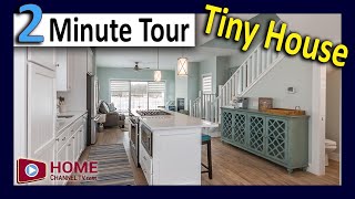 Tiny House Tour in 2-Minutes - Charming Cottage Home Design at Heritage Harbor in Ottawa IL