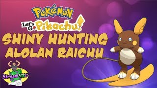 *LIVE* SHINY HUNTING ALOLAN RAICHU POKEMON LETS GO PIKACHU #12!!