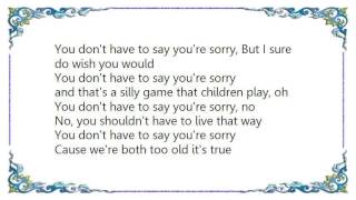 Watch Vanessa Williams You Dont Have To Say Youre Sorry video