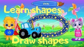 Learn Shapes - Draw Shapes - Учим Фигуры На Английском Языке | Для Детей 🧸🎈