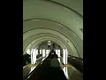 A very long escalator in Kiev