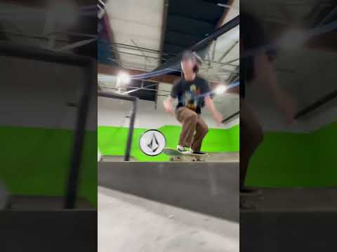 Kevin ripping the Volcom skatepark