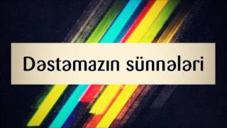 Dəstəmazın Sünnələri Fərman İsayev Ferman Isayev