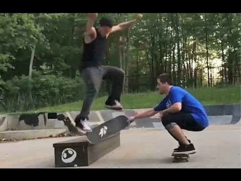 Justin Laganson & Spencer Burdock - 5-0 Switch Krook HOMIE FLIP OUT!?!!