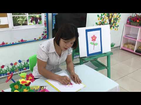 "Vẽ tô màu bông hoa" Lớp MG 3-4 tuổi; Giáo viên Vũ Xuân Phượng-Trường MN Trường Sinh-SD-TQ